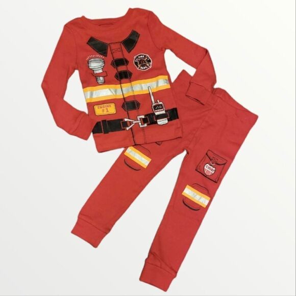 NWT Fireman Boy's Favorite Snug Fit Pajamas Set - Picture 1 of 4